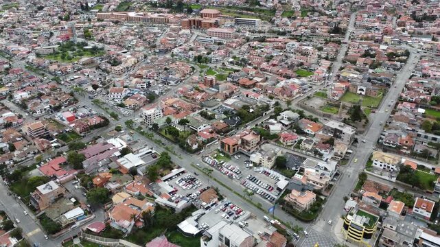 Aerial View of Cuenca, Ecuador &ndash; Residential Neighborhood and Urban Landscape