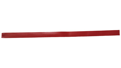 Red fabric strip isolated, perfect for festive decorations, craft projects, banners, and borders
