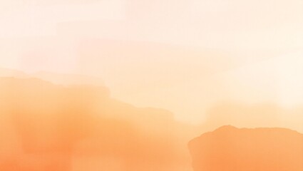 Soft peach and cream abstract watercolor wash background