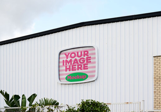 Small storefront wharehouse Mockup