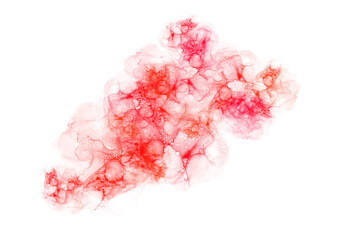 red abstract ink stain element illusration