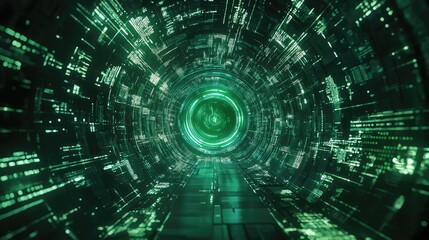 Digital data transfer virtual tunnel moving forward