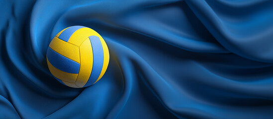 volleyball 3d concept banner background