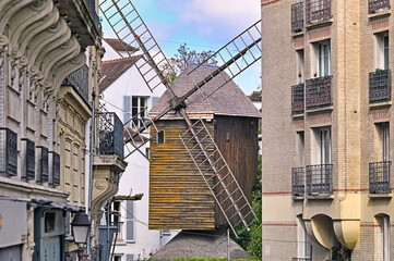 Moulin de la Galette, a windmill in Montmartre, Paris, France