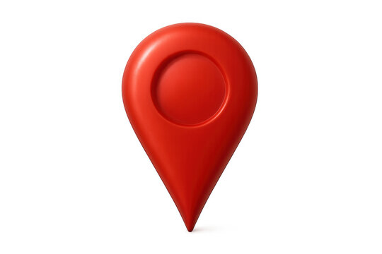 Red 3d location marker icon representing gps navigation, destination pinpointing, travel map pointer, and delivery tracking symbol