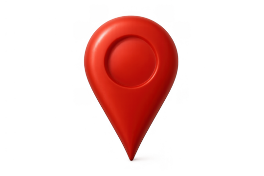 Red 3d location marker icon representing gps navigation, destination pinpointing, travel map pointer, and delivery tracking symbol