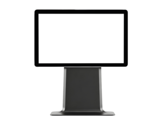 Digital billboard isolated on transparent background