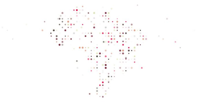 Generative Brazil borders in digital abstraction