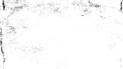 Black and white grunge urban texture vector with copy space. Abstract illustration surface dust and rough dirty wall background with empty template. Distress or dirt and damage effect