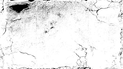 Black and white grunge urban texture vector with copy space. Abstract illustration surface dust and rough dirty wall background
