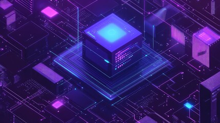 Central ai processor processing big data on circuit board