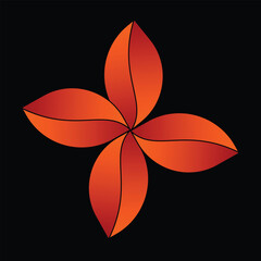 Abstract floral design element