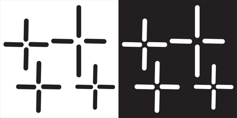 Manga speech bubbles with simple dialog icons. Minimal featuring basic dot dialog symbols, ideal for comics, communication graphics, and expressive storytelling design EPS10/AI.