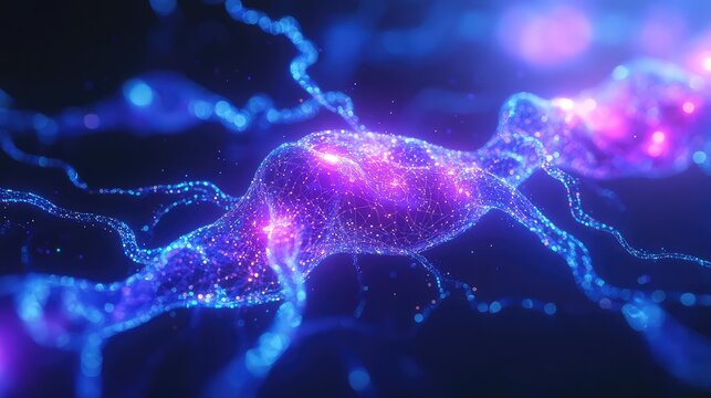 Neural network forming abstract synapse connections, artificial intelligence concept