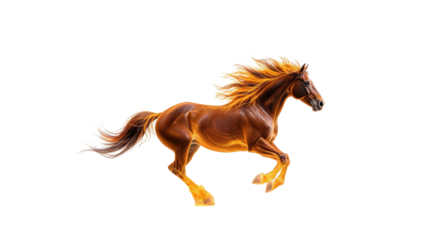 Brown horse running png