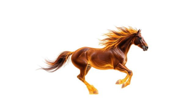 Brown horse running png