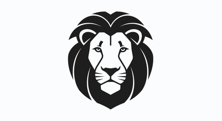 Majestic lion head emblem embodies strength and courage, perfect for branding, logos, and powerful designs.