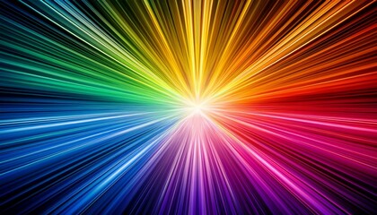 Vibrant Radial Gradient Color With Central Bright