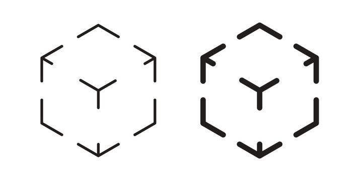 AR icon Isolated flat vector in outline collection on white background