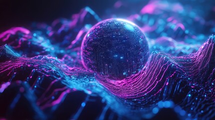 Digital sphere processing data on network lines