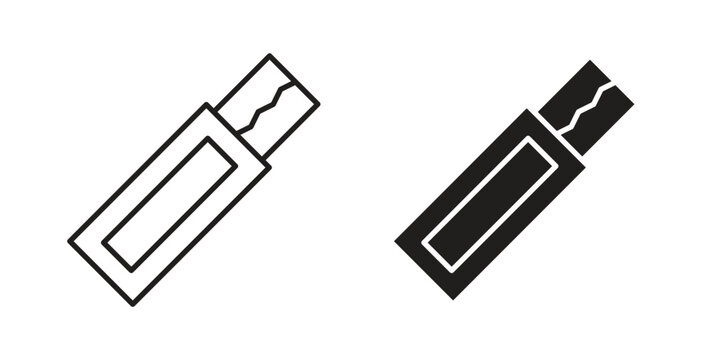 Chew gum icon Isolated flat vector in outline collection on white background