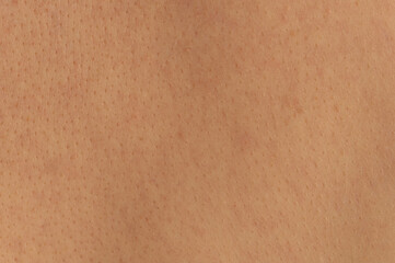 Pores on human skin background