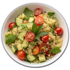 Quinoa Salad on transparent background