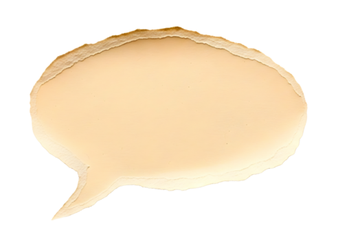 Speech bubble isolated on transparent background