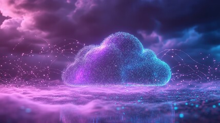 Digital cloud computing network with data transferring