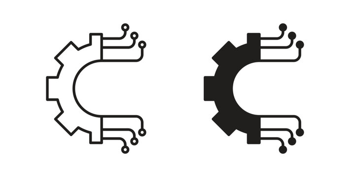 Integration icon Isolated flat vector in outline collection on white background