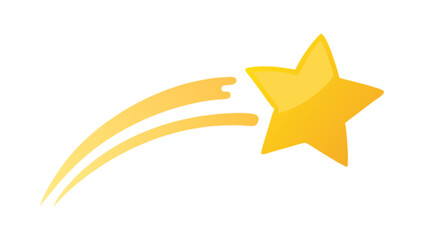 Download this shiny golden shooting star vector graphic for free use in your design projects today © Husnain
