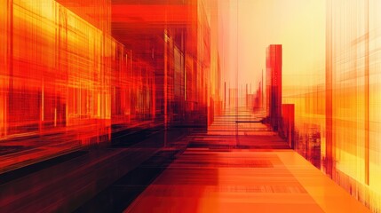 Abstract cityscape creating a futuristic urban background