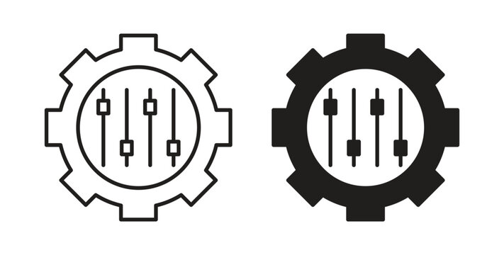 Mass customization icon Isolated flat vector in outline collection on white background