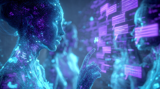 Digital human connection, virtual meeting