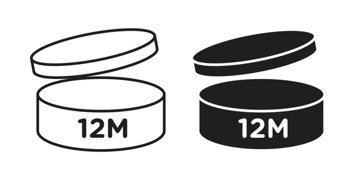 Period after opening 12m icon Isolated flat vector in outline collection on white background