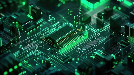Circuit board processing digital data and computing information