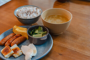 Balanced homemade breakfast
