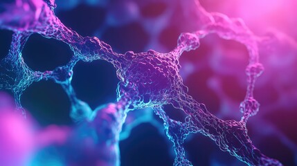 Neural network connections forming abstract brain activity visualization