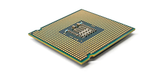 CPU on white background. Technology advancement concept.