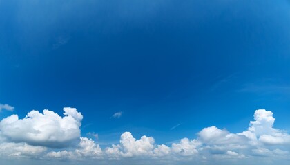 Blue Sky White Clouds Background