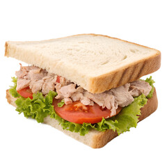 Tuna Sandwich on transparent background