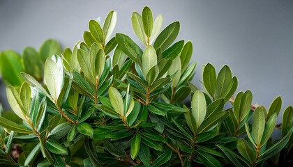 Evergreen Leaves Of An Arbutus Unedo