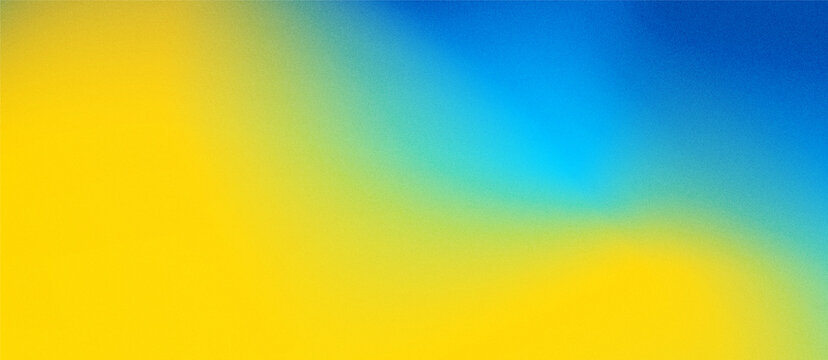 gradient blue and yellow colorful with grainy texture concept