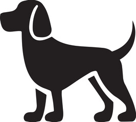 vector illustration of a dog.