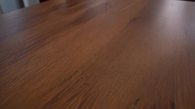 Closeup of a wooden floor with a warm inviting glow showcasing the natural texture and rich color of the wood.