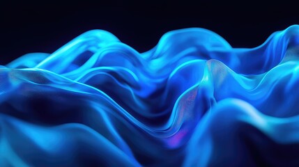 Blue wavy digital fabric background creating abstract texture