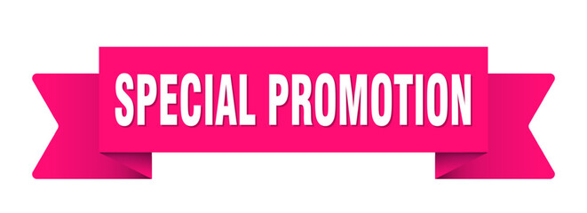 special promotion ribbon isolated on transparent background. special promotion ribbon