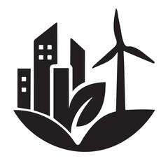 Eco City Clean Energy Vector