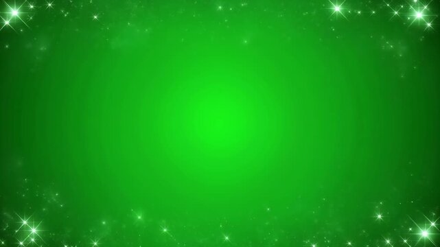 Emerald gleam stardust border