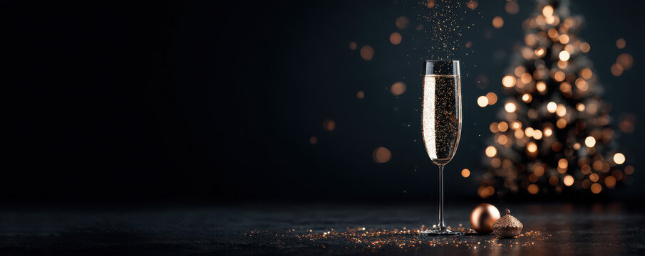 Luxury christmas celebration elegant decorations and festive themes in a cozy atmosphere